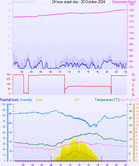 24 Hour Graph for Day 20